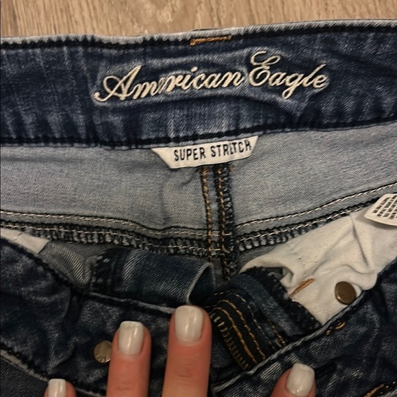 Vintage Y2K American Eagle Outfitters Low Rise Distressed Cut-Off shorts - Picture 4 of 9